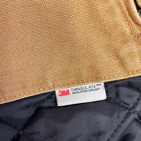 Carhartt Work Jacket Size Small J130 Sandstone Brown Distressed - Picture 8 of 14